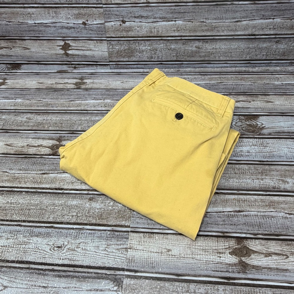 Bonobos Chino Pants Mens 32x29 Actual Yellow Slim Fit Casual Cotton Trousers